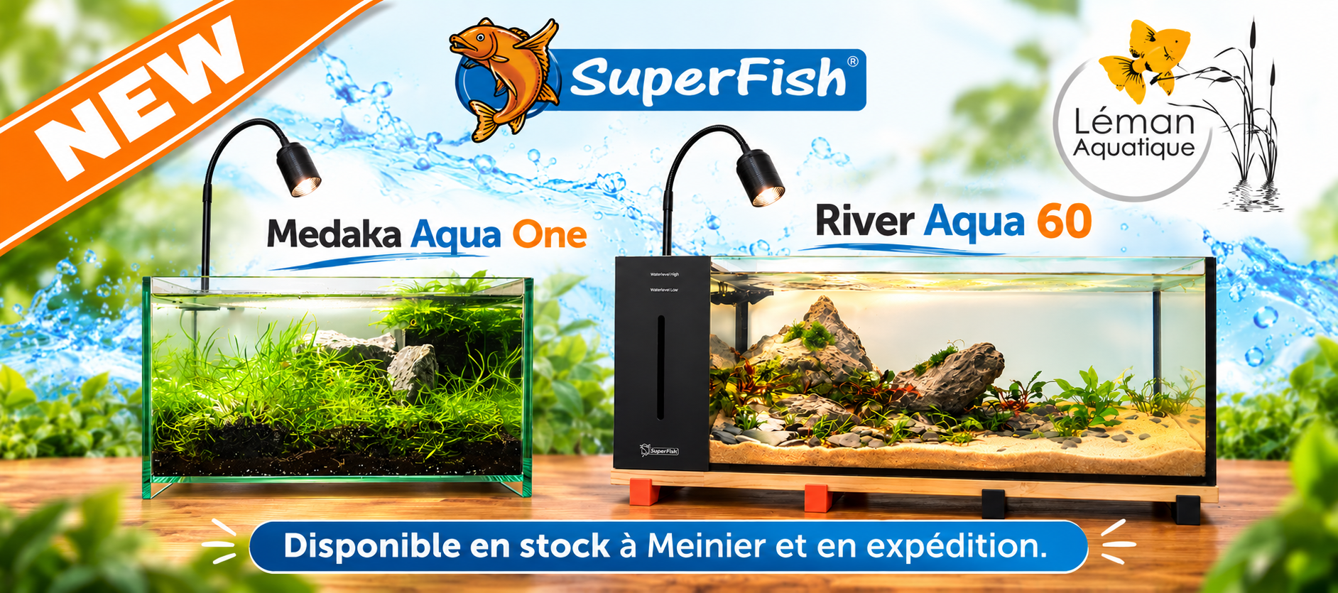 Deux nouveaux aquariums à découvrir chez Léman Aquatique !